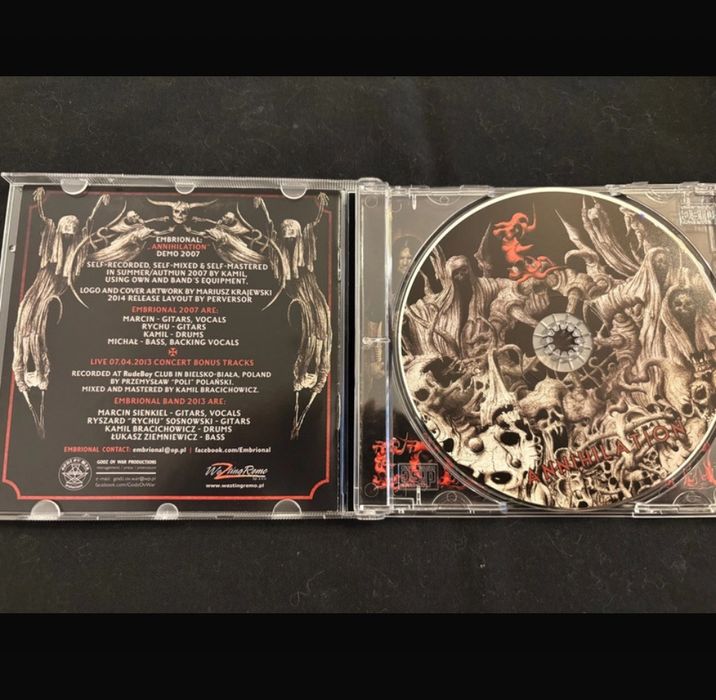 Embrional-Annihilation demo+ koncert. 1 wydanie