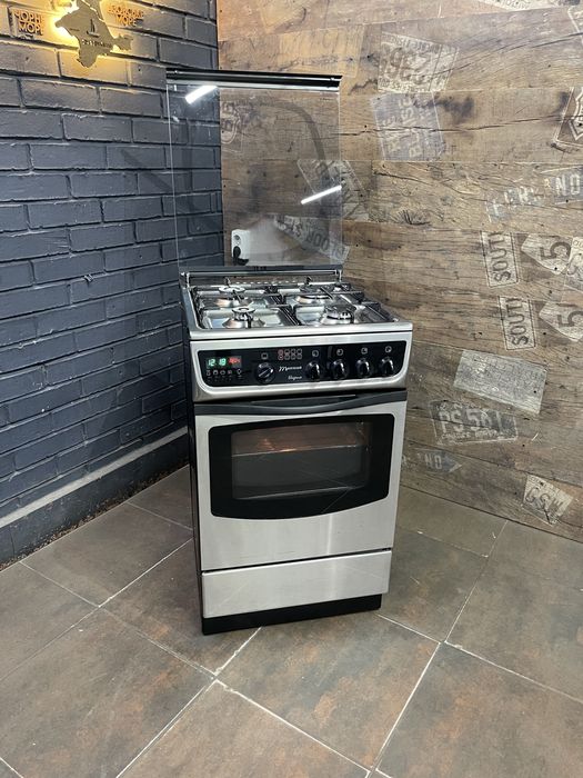 Плита газова Mastercook газовая печка нержавійка Польща