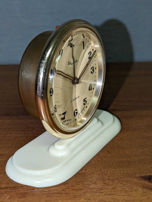 Часы-будильник механ Слава 11 камней 1964 идеал 2МЧЗ ГОСТ 3145-57