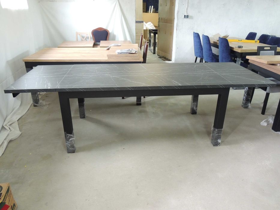 Stół Rozkładany LOFT industrialny 160-260x90 (2x50 Dostawki) EGGER
