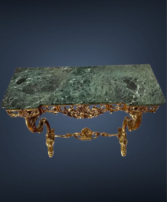 Антикварна пристінна бронзова консоль бронзовий столик стіл бронза