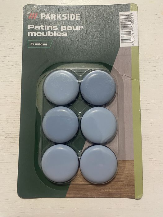 Пластикові накладки під меблі Parkside, 6 шт (нові)