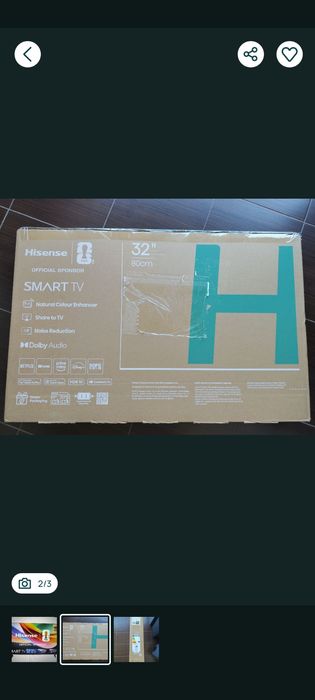 TV led Hisense 32A4S  de 32" 81cm HD smart tv