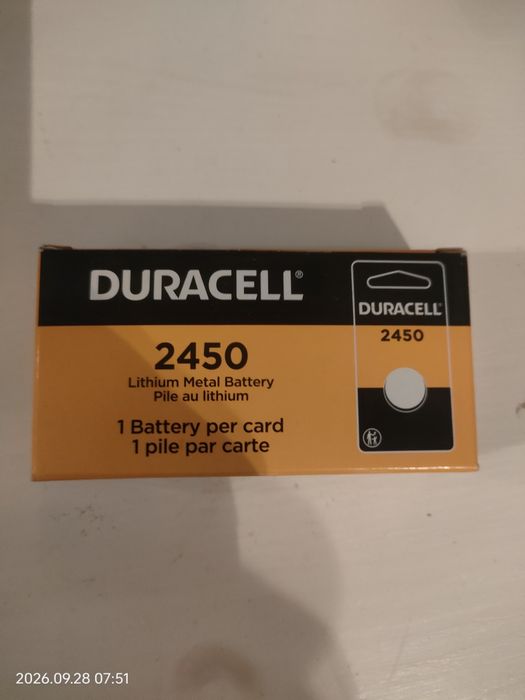 Bateria Duracell 2450 6 sztuk