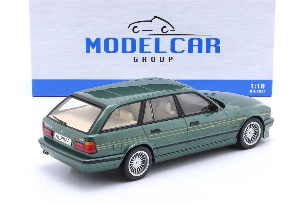 Модель MCG road cars BMW 5series Series E34 Touring black-metallic/green-metallic/silver 1:18 Машинка Металл БМВ Бєха