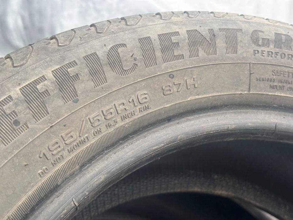 195-55-R16 GOODYEAR EFFICIENT GRIP = 2 штуки пара летней резины GERMANY 2022