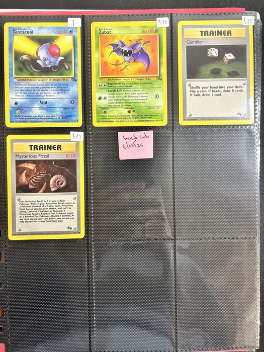 Cartas Pokemon Fossil PT e Ingles