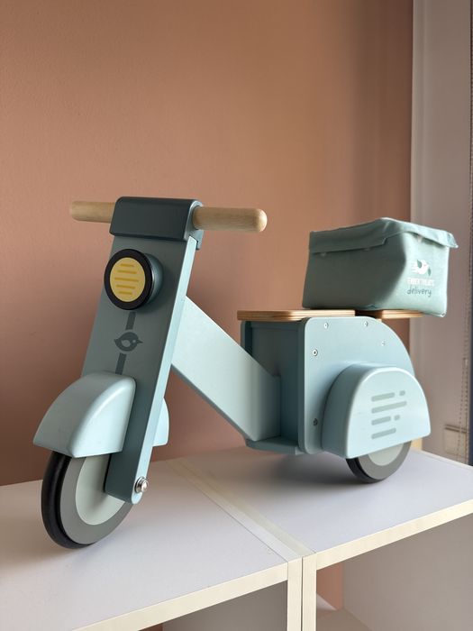 Rowerek jeździk dla dzieci drewniany. Jak nowy