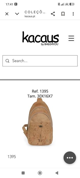 Kacaus Cork Bolsa tira colo