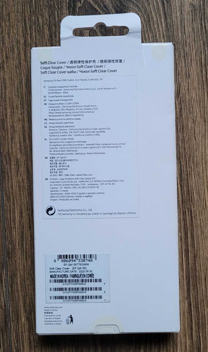 Etui Samsung Soft Clear Cover do Samsung Galaxy A13 bezbarwny NOWE