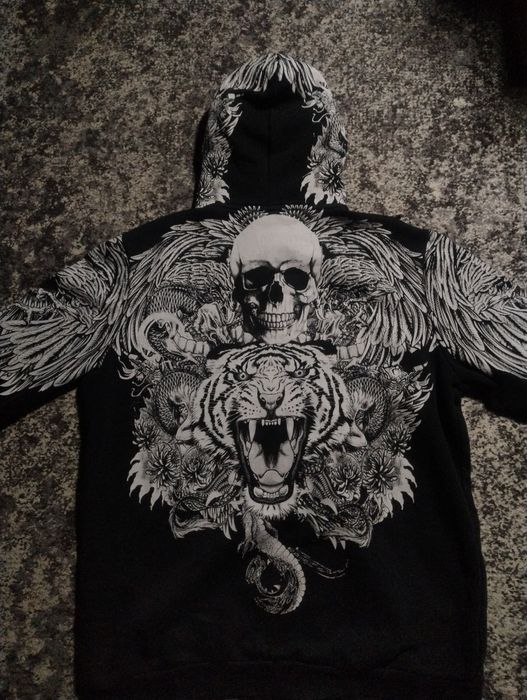 Худі rap sk8 y2k hip hop vintage skull череп скейтер