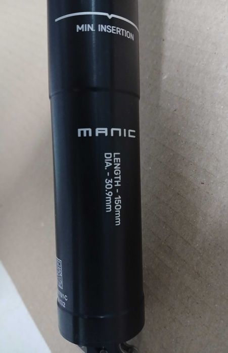 Espigão Telescópico X-Fusion Manic (novo, nunca usado)