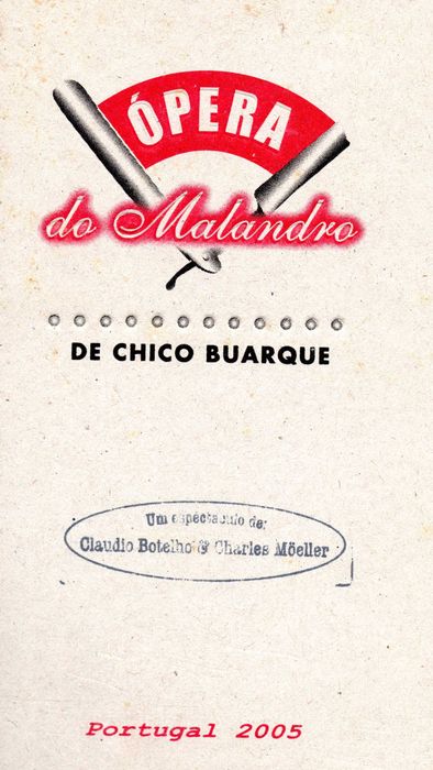 CHICO BUARQUE - A Ópera do Malandro e Estorvo