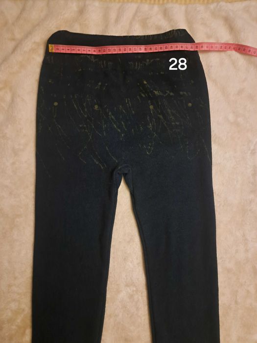 Legginsy grube granatowe
