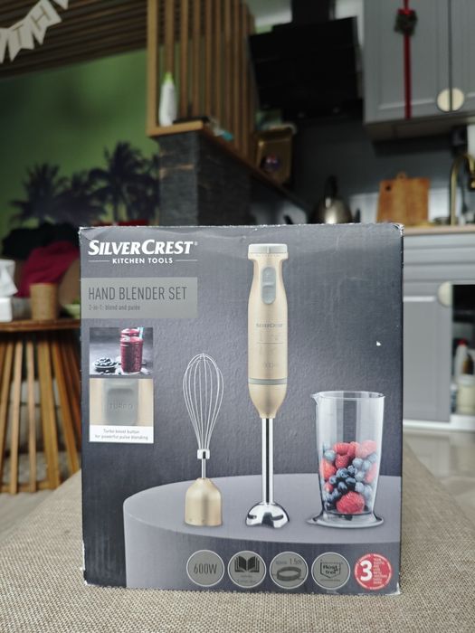 SilverCrest Blender ręczny 600W | NOWY | Zestaw | Turbo | Okazja