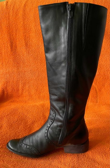 Kozaki damskie Conphol-Bis rozm.38, czarny, skóra