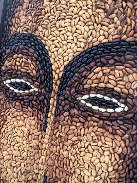 Quadro de Obra de arte em feijão