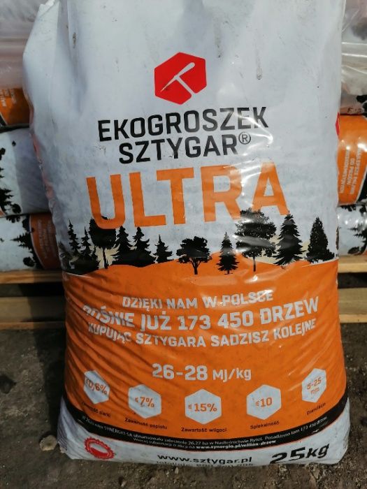 Węgiel groszek Sztygar Ultra 26-28 MJ/kg