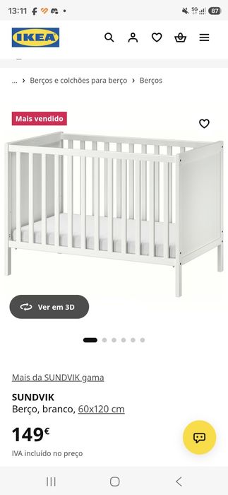 Berço Sundvik ikea