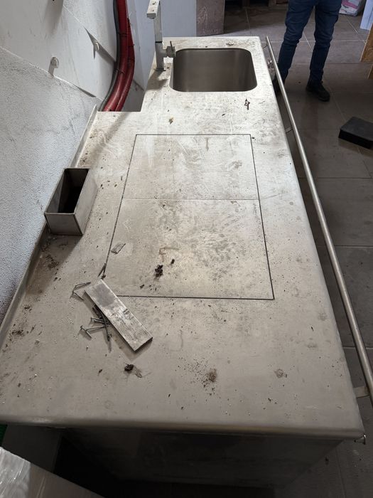 Fogao a lenha com banca