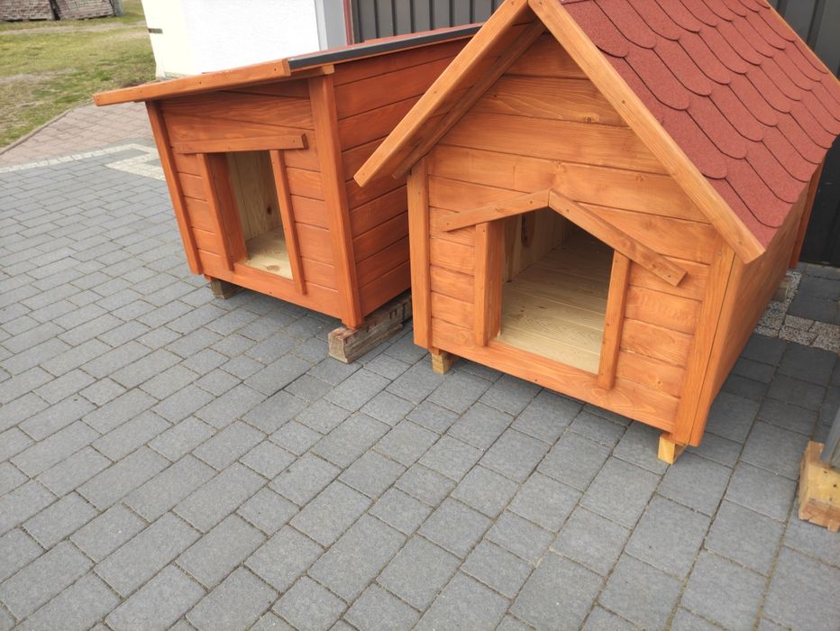 Buda dla psa M ocieplona full