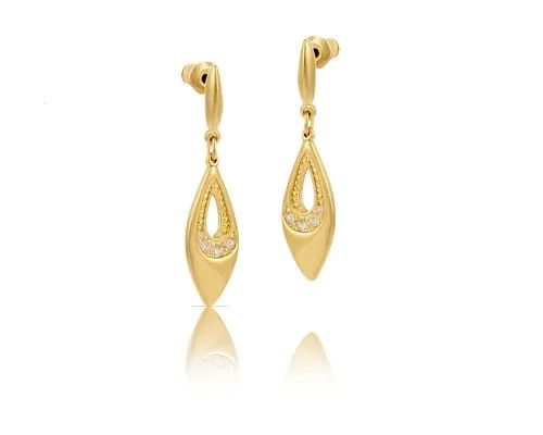 kolczyki łezki z kryształkami eleganckie do noszenia