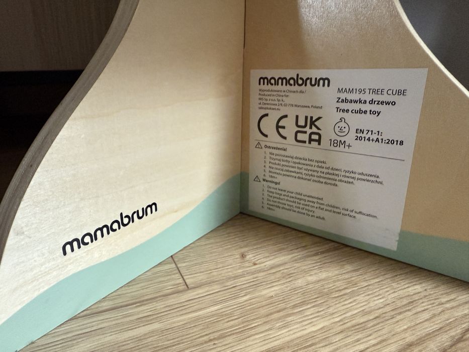 Stolik drzewko edukacyjnu drewniane mamabrum