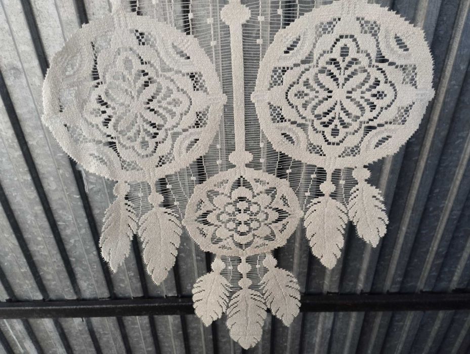 Panel, firanka łapacz snów koloru białego 4 szt.  45 x 130