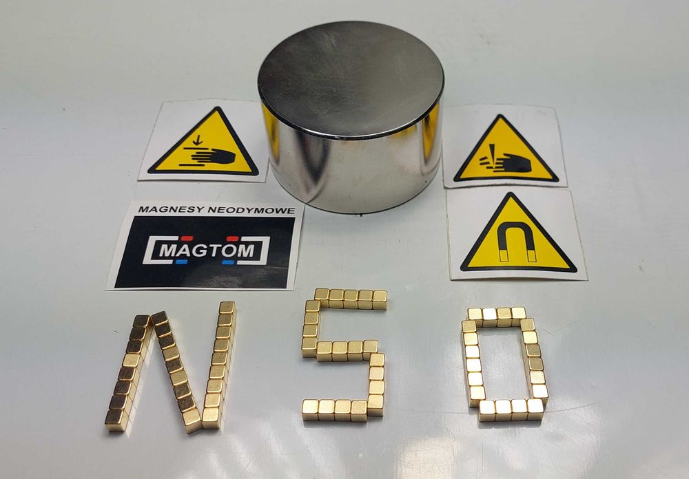 Magnes neodymowy MW 70x40 N50 duży mocny magnesy Magtom