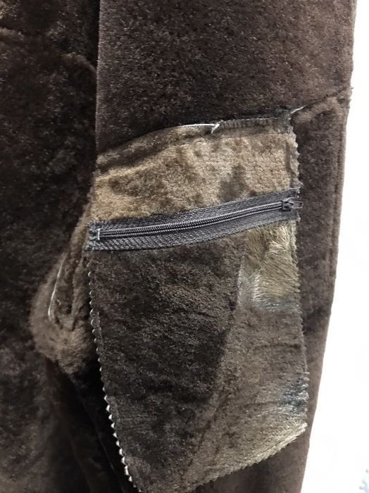 Чоловіча шкіряна дублянка з овчини. Розмір - XL.