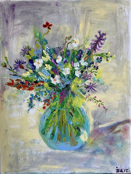 Картини: квіти(олія, полотно)