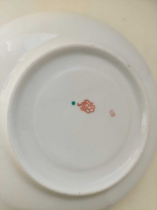 Блюдце ЛФЗ СССР Мифические львы