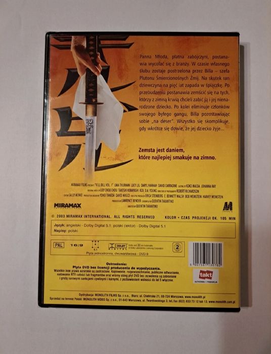Killer Bill część 1 film na DVD