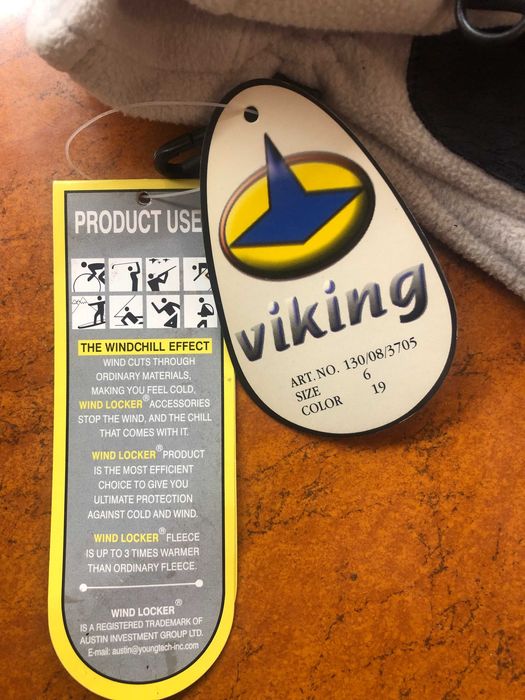 Nowe! Damskie rękawice trekking  marki Viking rozm. 6 szare