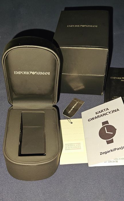 Emporio Armani piękny zegarek męski Seiko