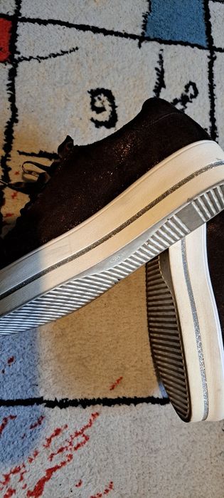 Vannucci buty snicersy brąz  ze złotem roz 38