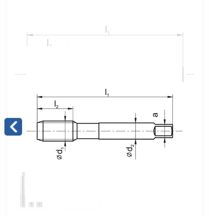 Gwintownik DIN-352/3 M18 ISO2 (6H) Fanar
