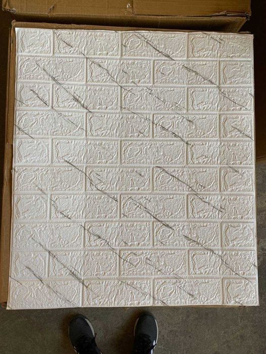 ТОП! Самоклеющиеся 3Д панели Мрамор Белый Кирпич Обои самоклейка