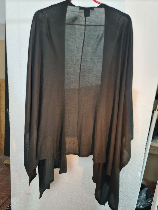 Sobretudo malha senhora preto