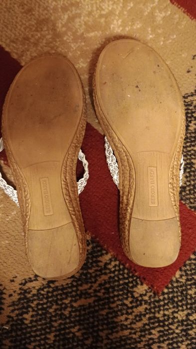 Białe japonki rozmiar 38 Sergio Bardi