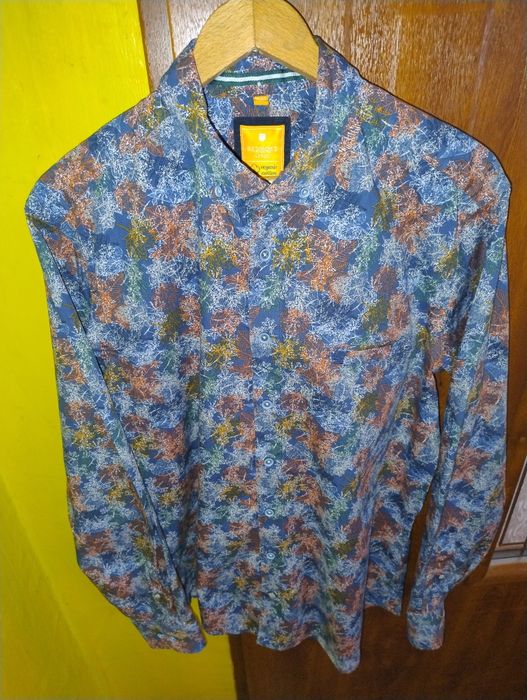 M Redmond koszula casual wzorzysta 100% bawełna organiczna