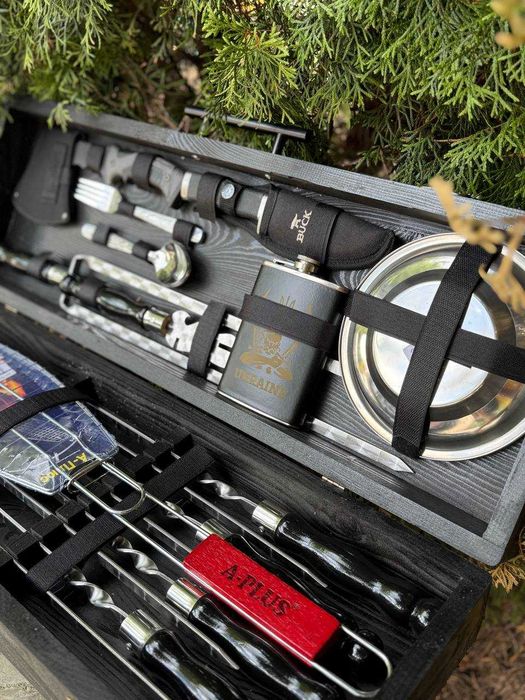 Крутой Набор шампуров на подарок тестю, мужу, брату, другу куму,