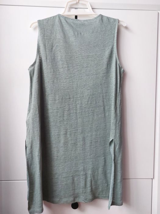 Długi lniany top rozmiar S