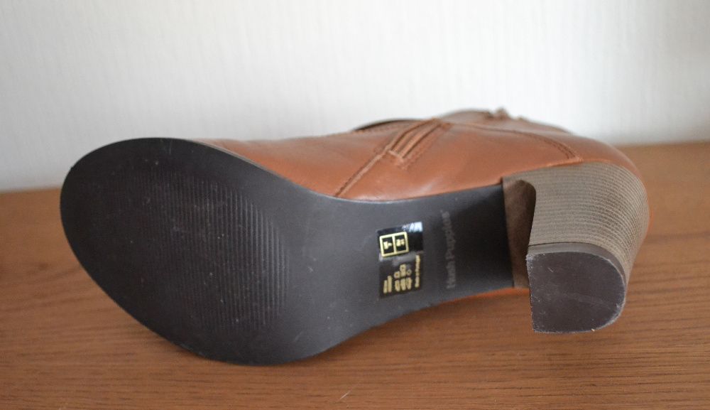 Skórzane botki roz 41