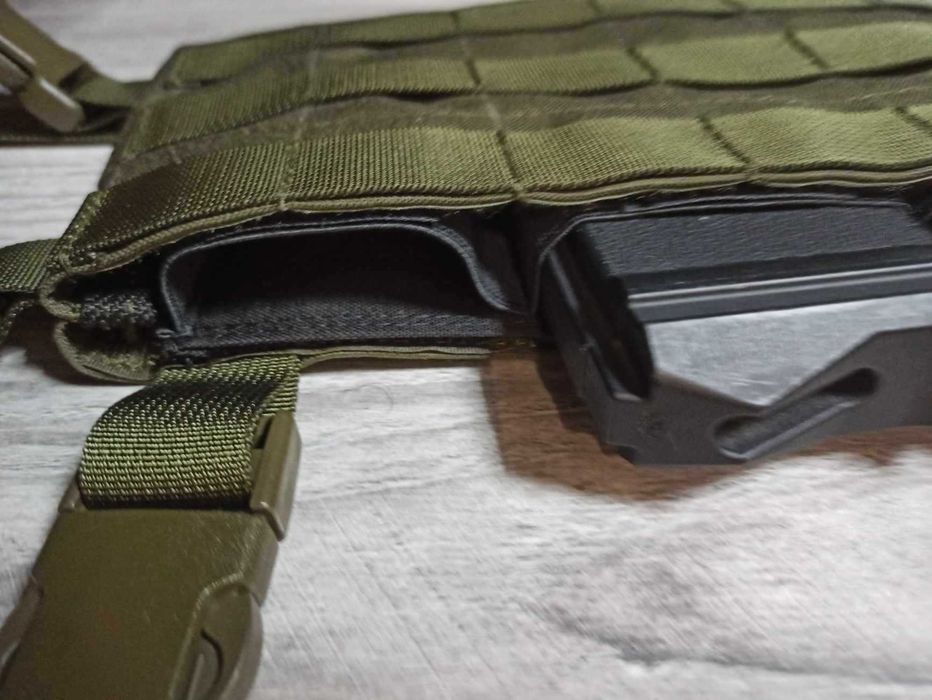 Kamizelka Taktyczna Chest rig 6x3 Ranger green Szelki H