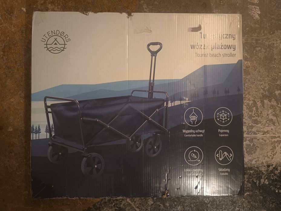 Turystyczny wózek plażowy nowy odbiór osobisty lub wysyłka