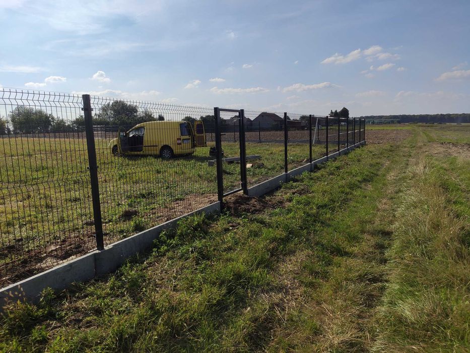 Ogrodzenie panelowe 3d brama bramka płot kolor ocynk solidny montaż