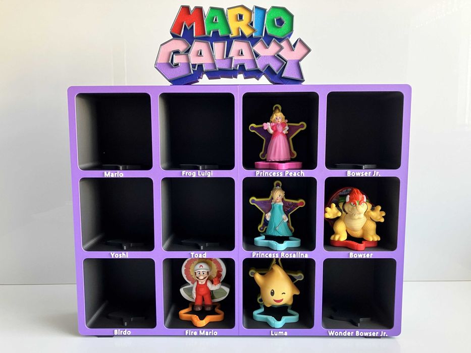 Nowość!!! Półka Ekspozytor Stojak na figurki Mario Galaxy z McDonald's XXL