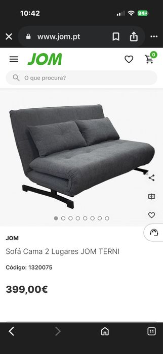 Novo Vendo sofa Cama da Jom fatura com 1 dia