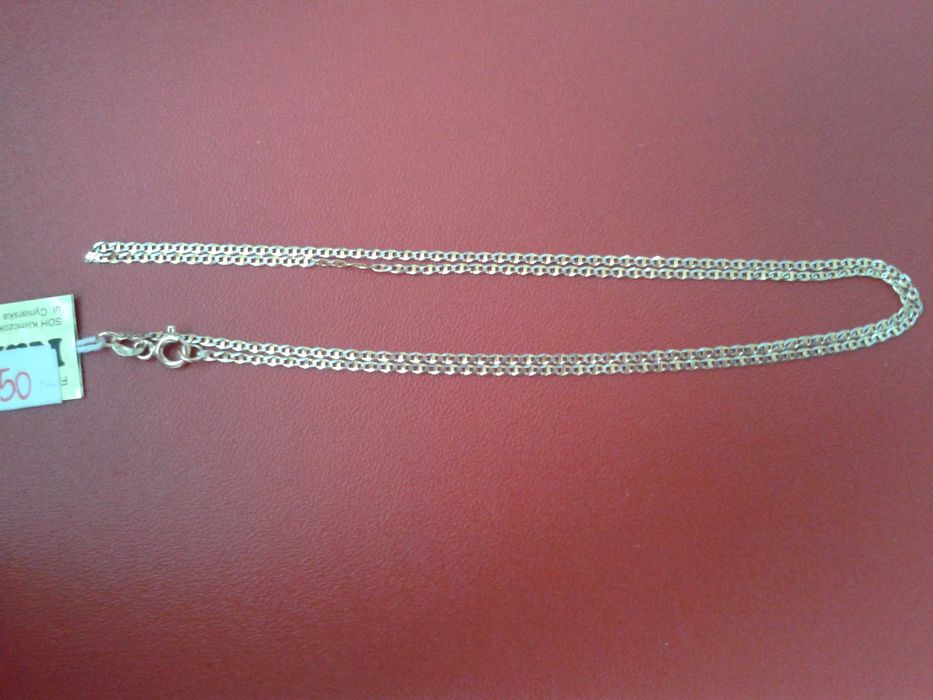 łańcuszek złoty, damski, dł. 50 cm, NOWY, prezent na walentynki